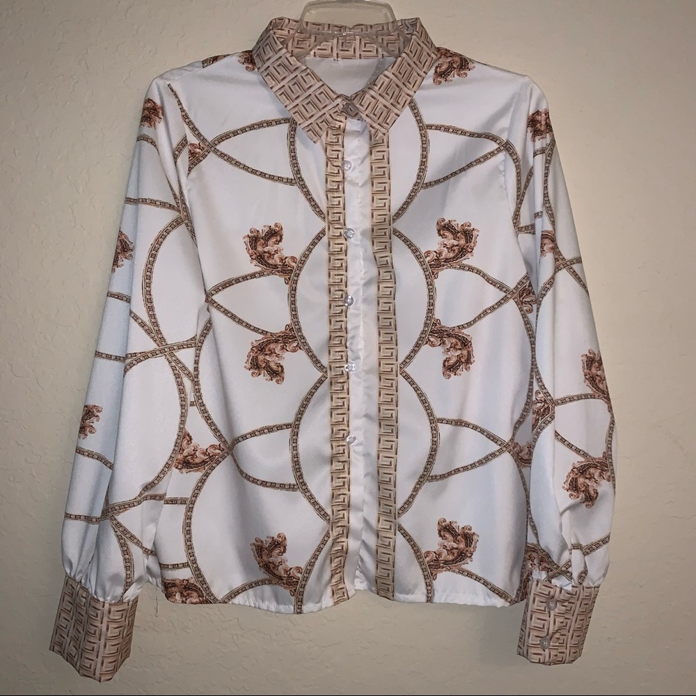 Pretty silky shirt! - Picture 1 of 5